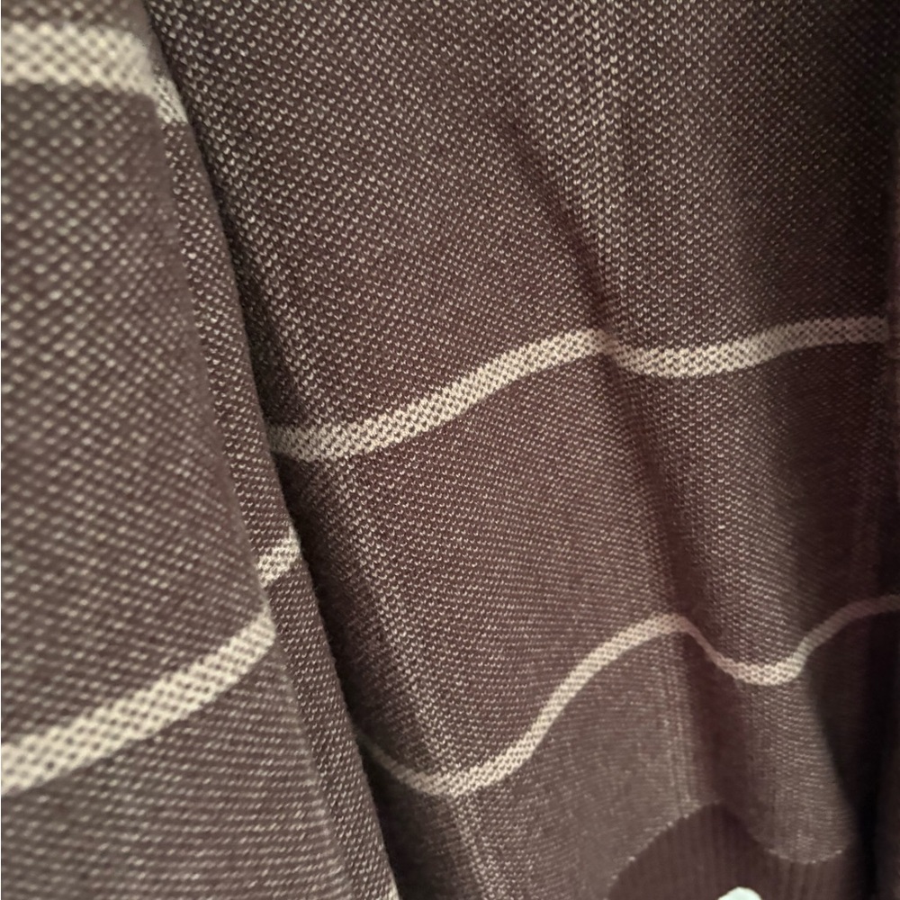 Industry Chocolate Brown Windowpane Button-Front Cardigan - Picture 3 of 7